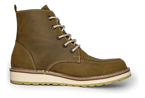 Bota Casual, Tipo Red Wings, 100% Piel