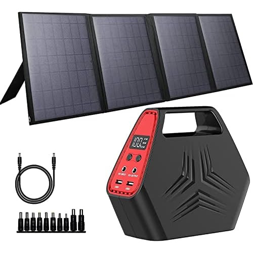 Generador Solar Portátil De 100 W, Cargador Solar Pleg...