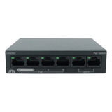 Switch Poe Unv Para Escritorio 6 Puertos Rj45 10/100 (4 Poe)