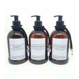 Dispenser Prático Shampoo Condicionador Sabonete Liquido 3pç