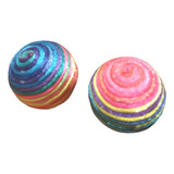 Pelotas Coloridas 4cm Sonajero Para Gatos X 2 Unidades