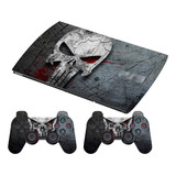 Skin Punisher Ps3 Super Slim Para Consola 