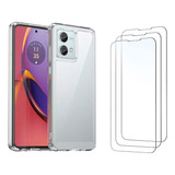 Funda De Teléfono De Acrílico + Tpu Para Motorola Moto G84-e