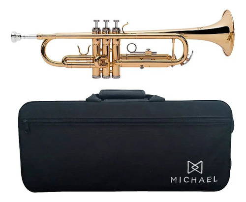 Trompete Michael Wtrm30n Dourado Si Bemol (bb) C/ Semi Case