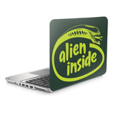 Skin Adesivo Protetor Notebook 14 Wide Alien Inside Intel B1