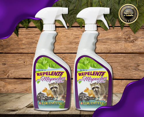 Repelente Para Ardillas, Mapaches, Tlacuaches Y Roedores 2l 