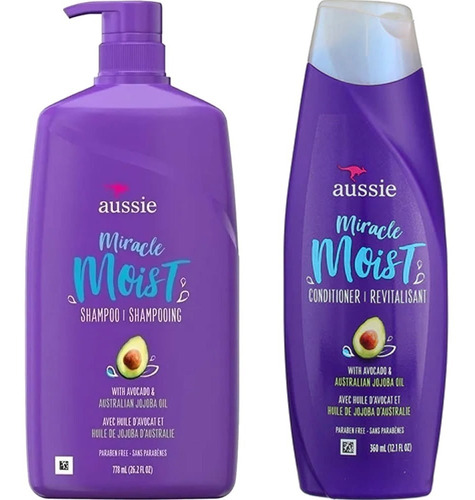 Aussie Mega Moist Shampoo 865ml + Condicionador 400ml