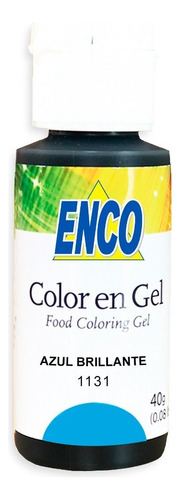 Colorante Color En Gel Azul Birllante Enco 1131 40 Gramos