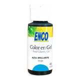 Colorante Color En Gel Azul Birllante Enco 1131 40 Gramos