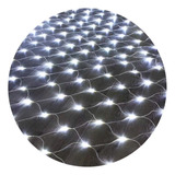 Red Guirnalda Cortina Led De 1.5x1.5mts 96 Leds Blanca Fria