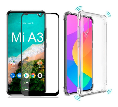 Película 3d P/ Xiaomi + Capa Anti Impacto Mi Redmi (escolha)