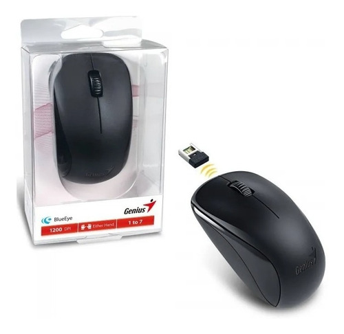 Mouse Inalámbrico Genius Nx-7000 Negro Usb Optico 1200dpi