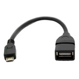 Cabo Adaptador Micro Usb V8 Para Usb Fêmea Otg