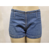 Shorts Jeans Com Strech Tam 42 Ziper Lateral Bom Estado