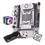 Kit Gamer Placa Mãe Q-d4 X99 White Xeon E5 2660 V4 128gb