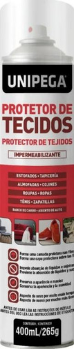 Protetor De Tecidos Impermeabilizante Spray Unipega 400ml