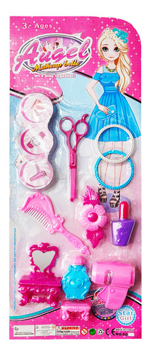 Set Juguete Niñas Accesorios Princesa Pulseras Gancho Peine