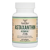 Double Wood Astaxanthin 12mg Astaxantina Antioxidante 60 Sof