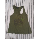 Musculosa Tela Verde Musgo Talle 0 Kevingston Mujer