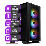 Pc Gamer Mancer, Amd Ryzen 5, 16gb Ddr4, Ssd 240gb + Hd