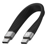 Cable Corto De Usb-c A Usb C De Afterplug [13 Cm Y 5 Pulgada