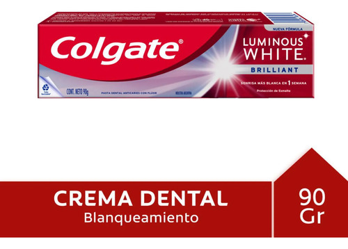 Colgate Luminous White Brillant Crema Dental 90g 