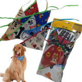 Kit 50 Bandanas P/ Pet Shop Banho E Tosa Atacado Cachorro 