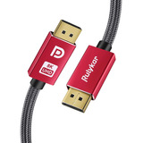 Rulykar 8k Displayport Cable Dp 1.4 Cable Nylon Accesorios D