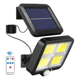 Lámpara Solar Para Pared De 160 Leds Con Sensor