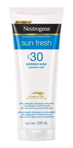 Protetor Solar Neutrogena Sun Fresh Corpo Fps 30 200ml