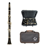 Clarinete Eagle Cl04n Sib 17 Chaves Com Estojo Luxo