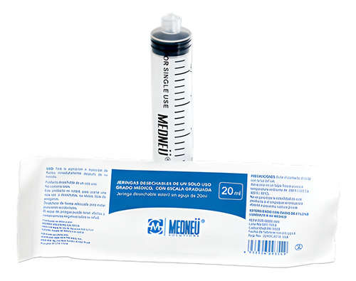 Caja 50 Jeringas De Plástico Sensimedical 20ml