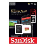 Cartão Memória Micro Sd Sandisk 128gb Microsd Extreme 200mbs