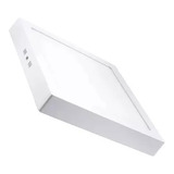 Plafón Led Sobrepuesto Cuadrado 18w Luz Fría Foco Corriente