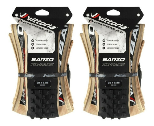 Pneu Vittoria Barzo 29x2.25 Faixa Bege Tubeless Xc Mtb Par