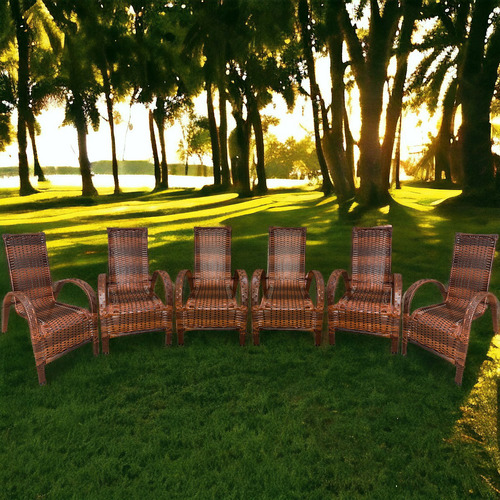 Cadeira Varanda Linha Premium Kit De Jardim Confortável