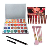 Set Regalo Paletacompleta+caja Labiales+deli+brocha