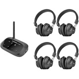 Pack De 4 Auriculares Inalambricos Para Tv - Negros