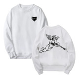 Sudadera Blanca Corridos Tumbados Angel Ct