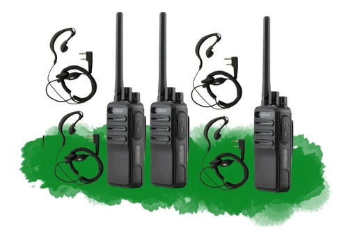 6 Rádio Comunicador Intelbras Walkie Talkie Rc3002 G2+ Fones