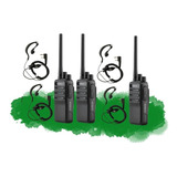 6 Rádio Comunicador Intelbras Walkie Talkie Rc3002 G2+ Fones