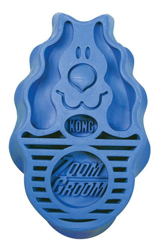 Kong Zoom Groom Dog Color Azul