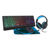 Kit Gamer Teclado Mouse Auricular Pad 4en1 Noga Nkb-405