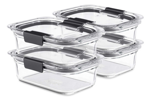 Recipientes De Almacenamiento De Vidrio Rubbermaid Brillianc