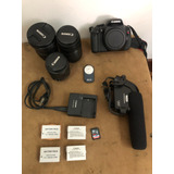  Canon Eos Rebel Kit T3i + 3 Lentes + Microfone + Sd I Dslr 