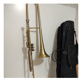 Trombone Sib Weril Brasil Longo Novíssimo Dourado Original  