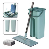 Rodo Flat Mop E Balde Lava E Seca Profissional Com 2 Refis