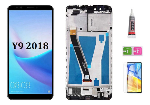 A Pantalla Lcd+marco Para Huawei Y9 2018 Fla-l22 Lx2 Lx3