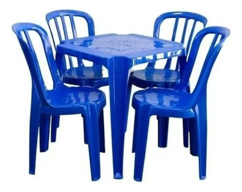 5 Conjunto De Mesas Com 20 Cadeiras De Plástico 182kg