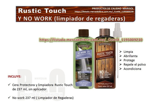 Limpiador De Regaderas Multiusos No Work Y Rustic Touch